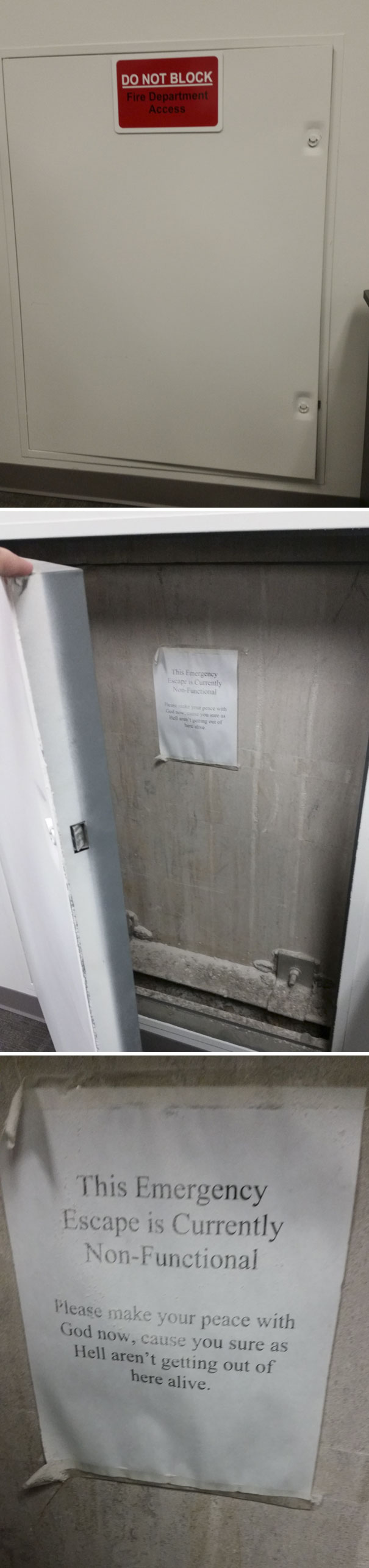 We've Been Told A Shooting Occurred At The University Of South Carolina Where I Work. We Have A Door In The Back Of Our Office For Emergency Fire Department Access, And We Figured We'd Open It And Check It Out In Case We Need An Escape Route