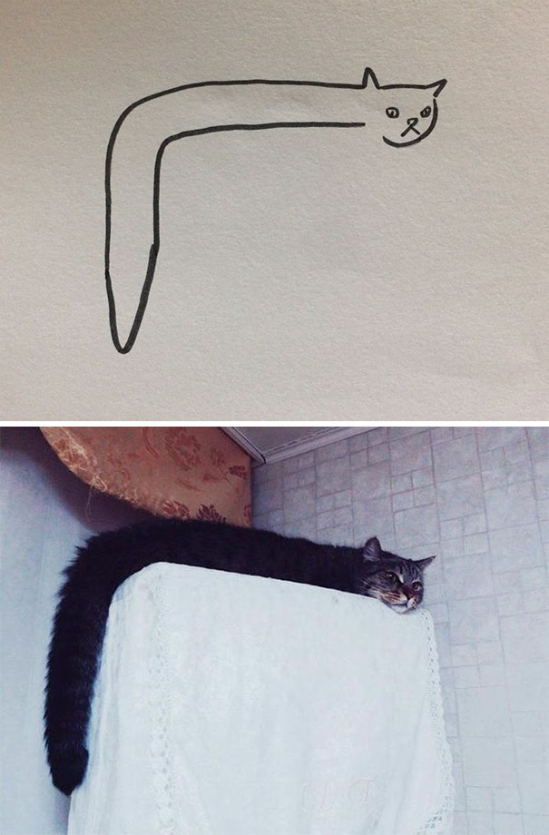 When Your Teacher Keeps Saying You Can't Draw Cats, But Your Paintings Are  Photorealistic | Bored Panda