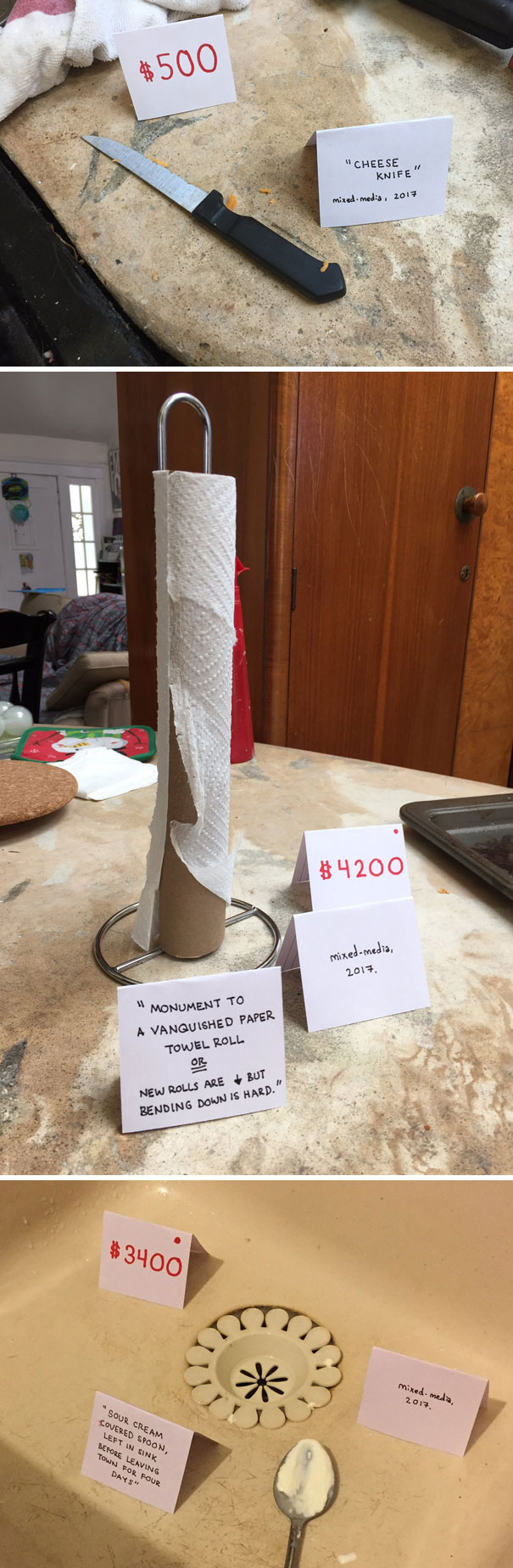This Guy Turns His Roommate’s Mess Into A “passive-Aggressive Art Gallery”