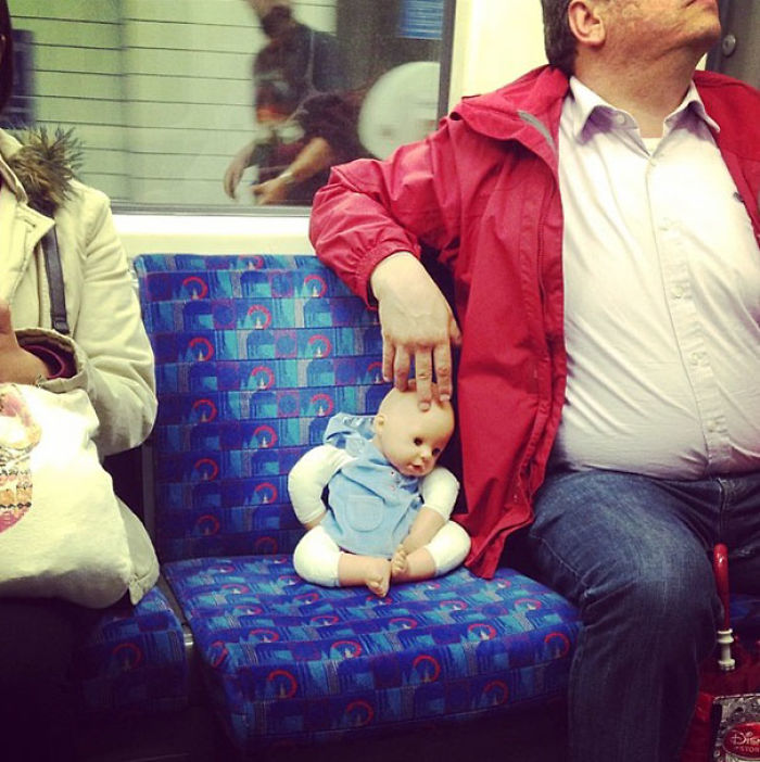 London Underground. Central Line. I Opened My Eyes And Saw This. For A Split Moment I Thought It Was Real