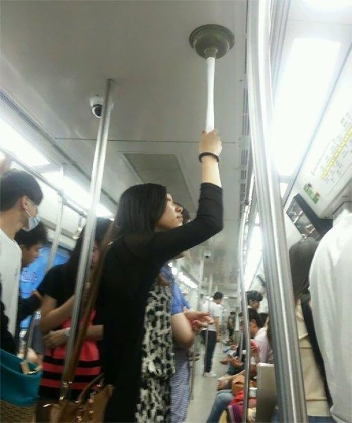 Homemade Subway Pole