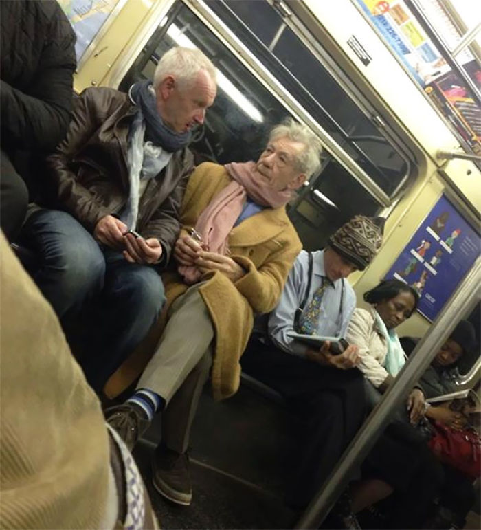 Creo que he viajado en metro con Gandalf / Magneto