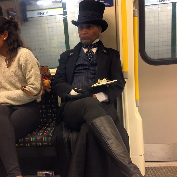 Well If You're Going On The Tube You Might As Well Look Dapper Doing It