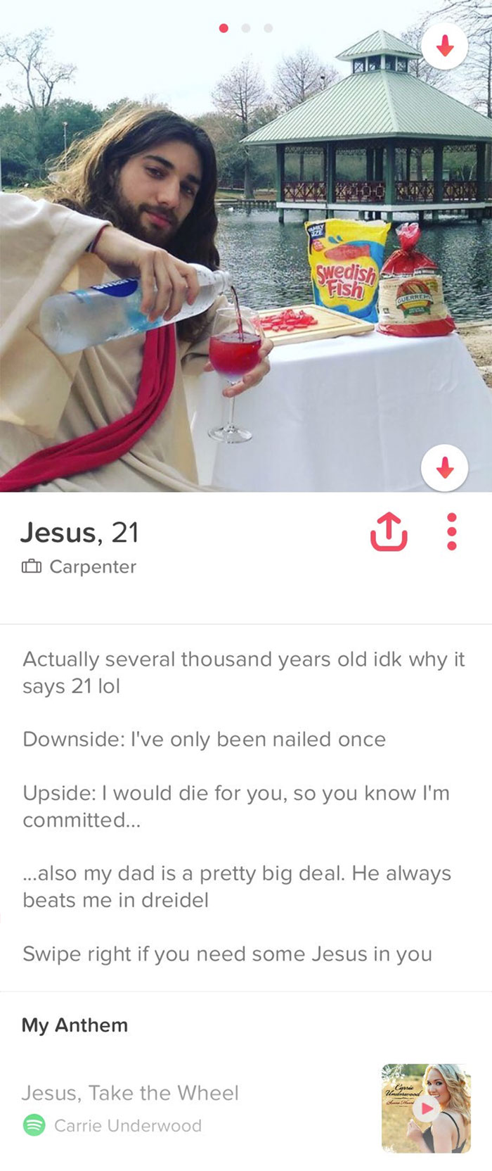 Funny catchprahses for tinder profile