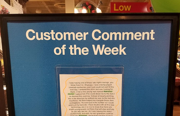 Grandma’s Comment About Her Asshole Grandson Goes Viral After Store Displays It For Everyone To See