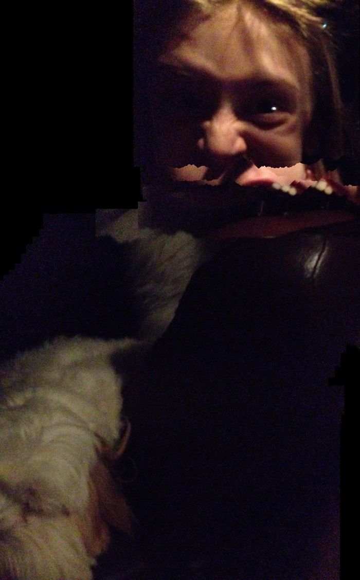 I Tried To Take A Panorama Of My Dog And My Best Freind