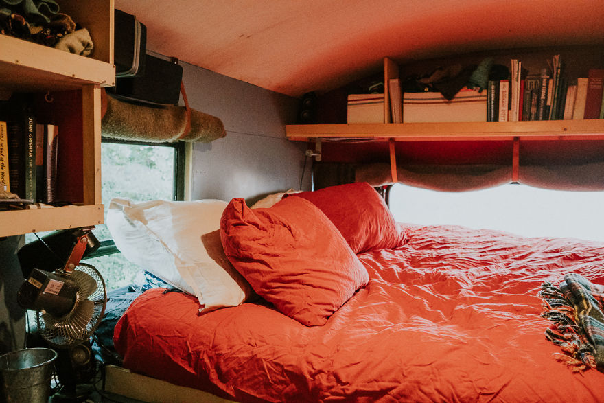 We Turned An American School Bus Into A Hostel On Wheels