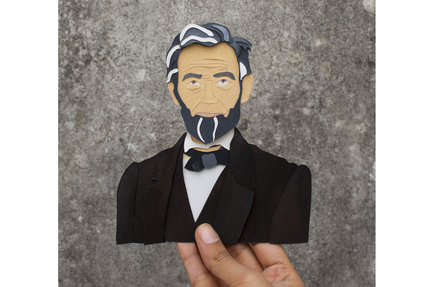 We Created Paper Cut Portrait Of Some Famous Personalities From History And Cinema