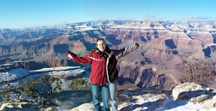 Self-Taken Panorama Of My Husband And I At The Grand Canyon Turns Out Better Than Expected