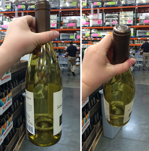 This Still-Sealed Wine At The Store Was Only 1/5 Full