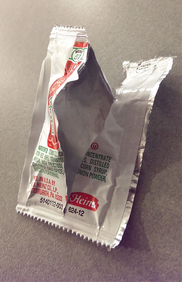 I Opened A Packet Of Ketchup, It Was Empty, Air Only