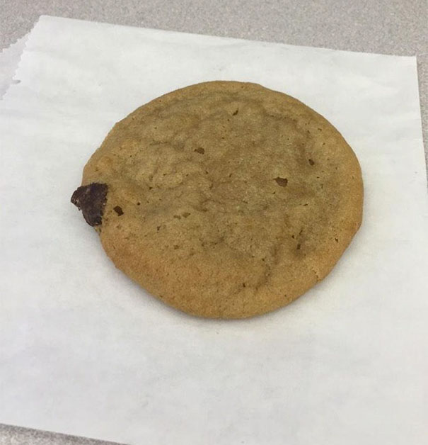 This Chocolate Chip Cookie That Is Ashamed Of Itself
