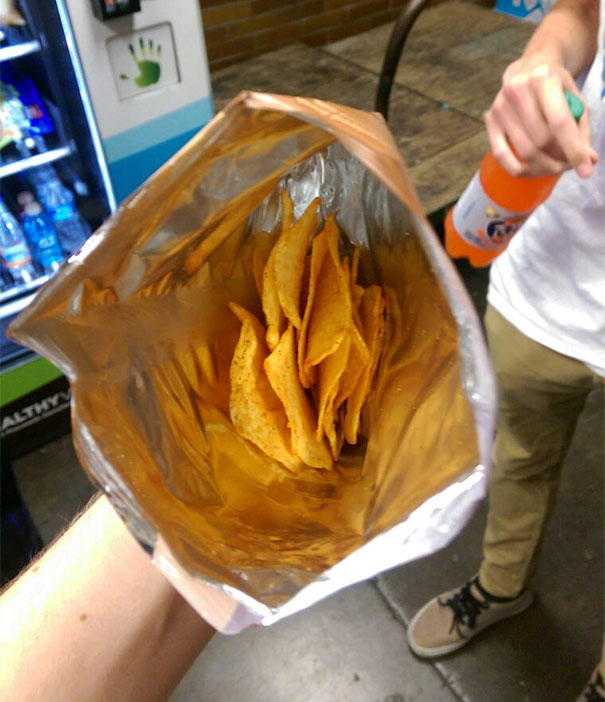 The Amount Of Chips In This $1.00 Bag