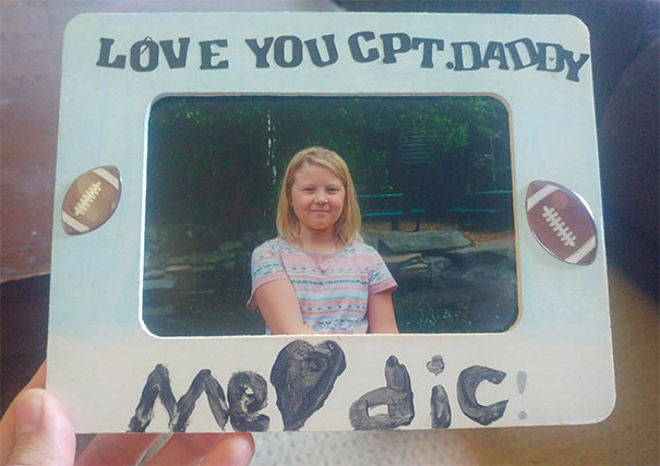 I'm A Medic. My Daughter Accidentally Made The Funniest Gift I've Ever Received