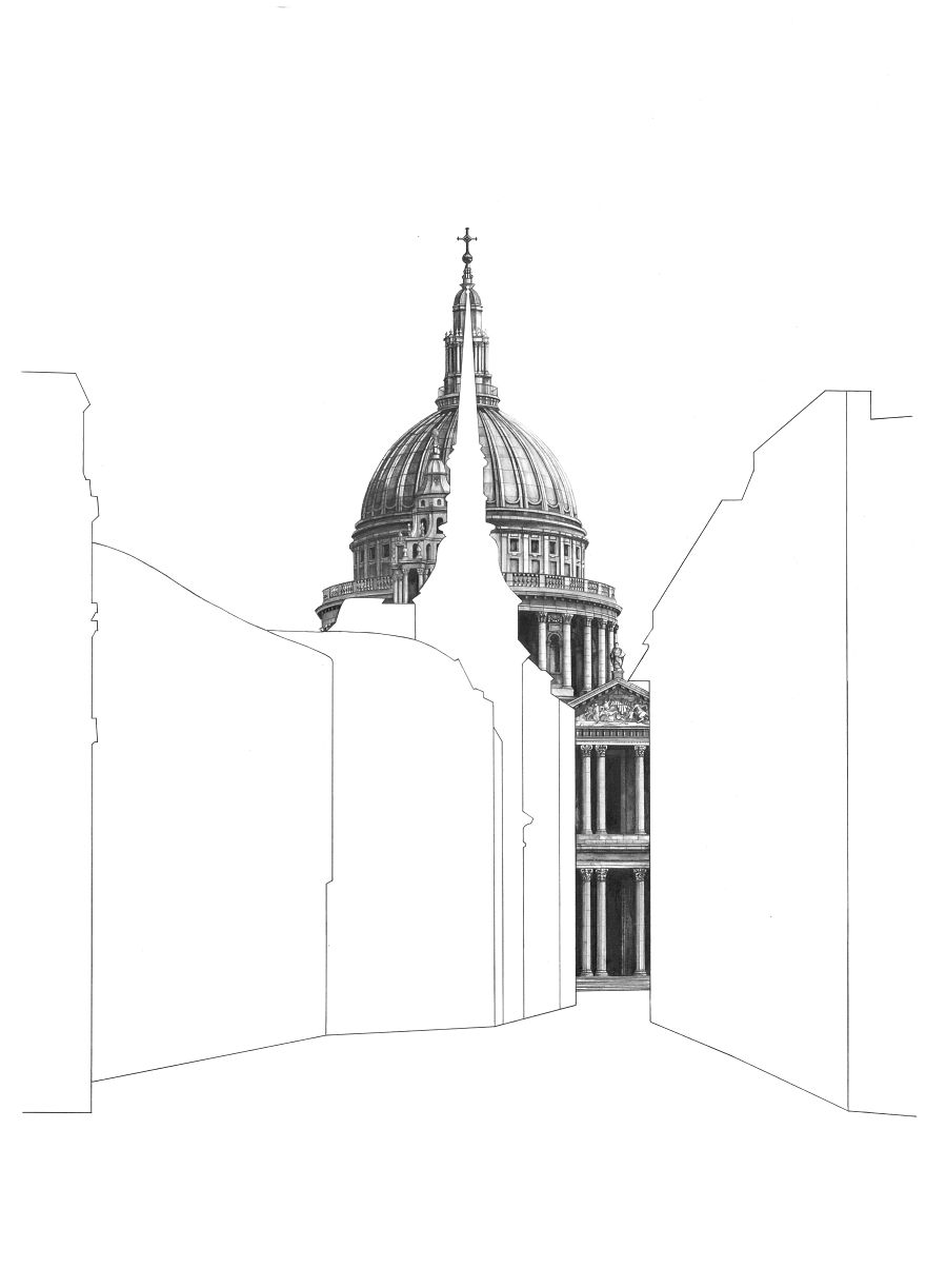 I Drew St Paul's Cathedral In London From Different Perspectives