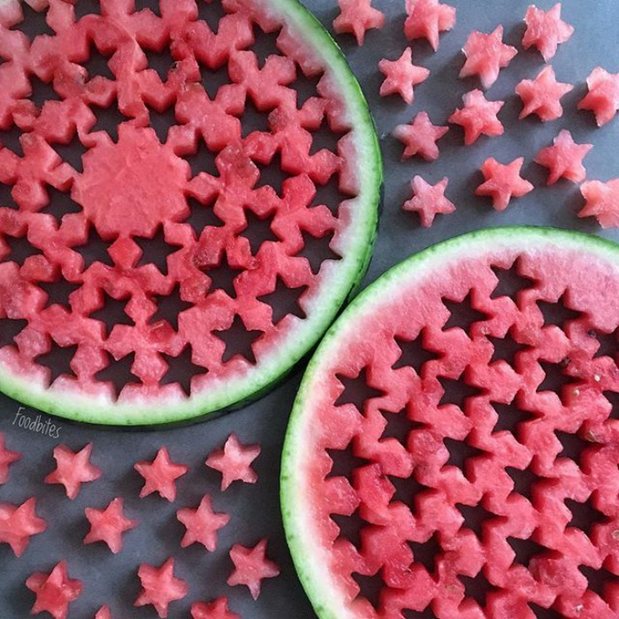 Watermelon Star Lacing. Happy 4th Tomorrow To Those Who Celebrate