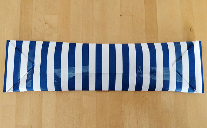 This Giftwrapping, Where I Tried To Match The Stripes