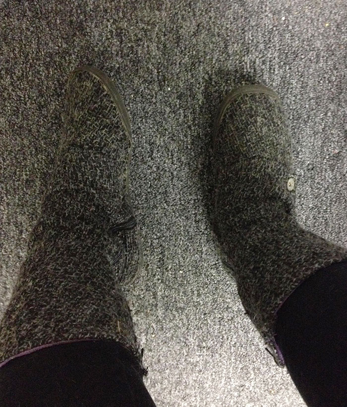 My Boots Match The Carpet In My Office