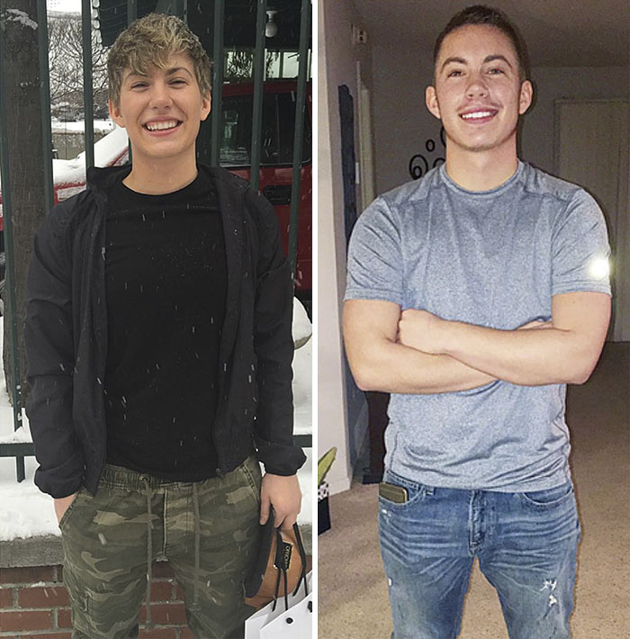 Este hombre transgénero comparte sus increíbles fotos antes y después de su transición, que le ha costado familia y amigos