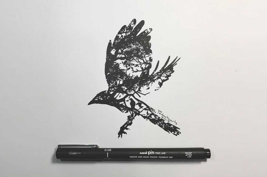 Wild Silhouette Series - Thrive (Raven)