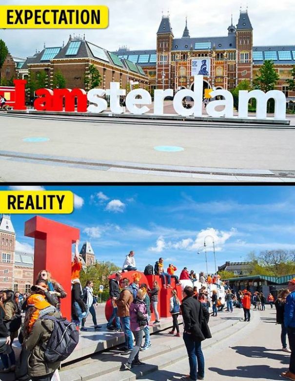 15 Photos Showing The Expectation X Reality When Traveling
