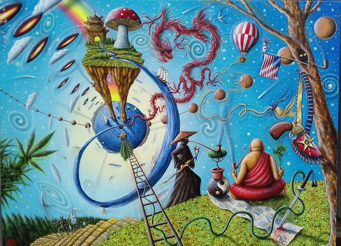 Enjoy A Trippy Ride For Your Mind With My Paintings