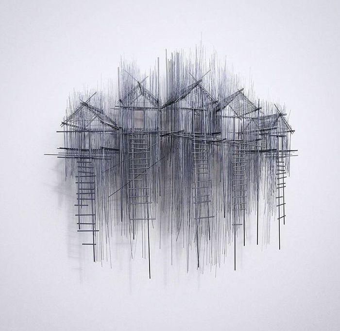 Artist Crafts Minimalist Structures From Wires; And They Would Make Your Heart Melt