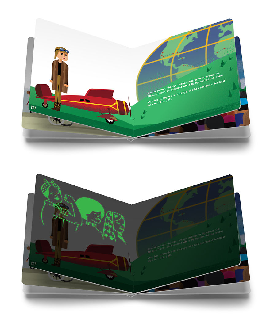 A Fun History Book For Kids That Uses Glow-In-The-Dark Inks To Teach Children About Important Things!