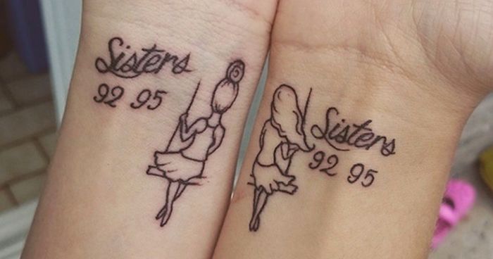 Flower Tattoo Designs on Media Democracy  Sister tattoos quotes Sister  tattoo designs Sister tattoos