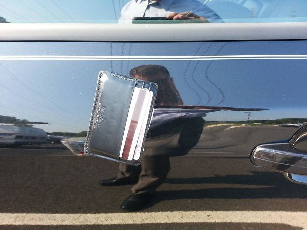 I Thought I Had Lost My Wallet By Leaving It On The Roof Of My Car... Two Hours Later I Learned It Could Do A Trick