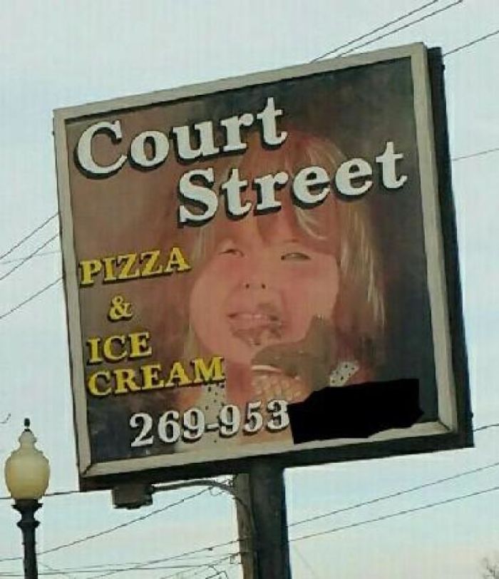 For Some Reason, This Sign Doesn't Make Me Want Ice Cream...