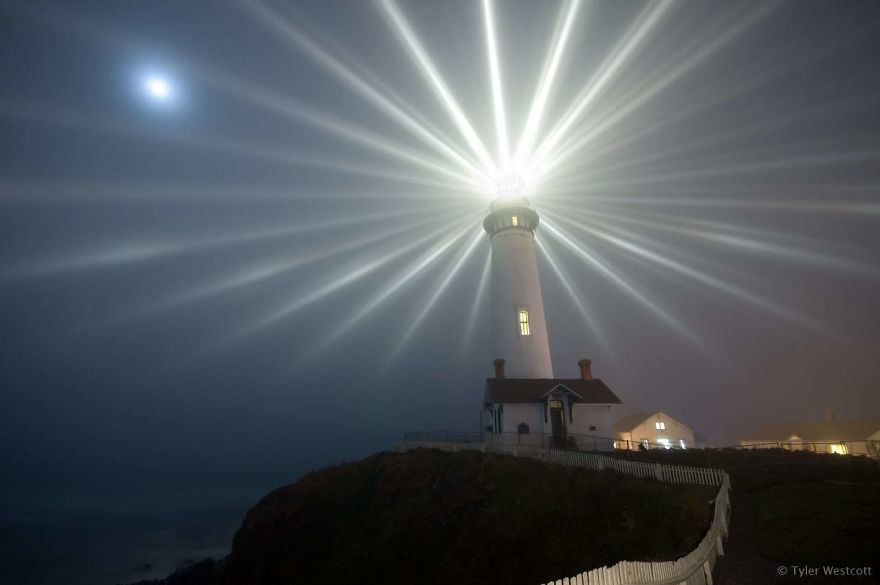 Long Exposure Of A Lighthouse