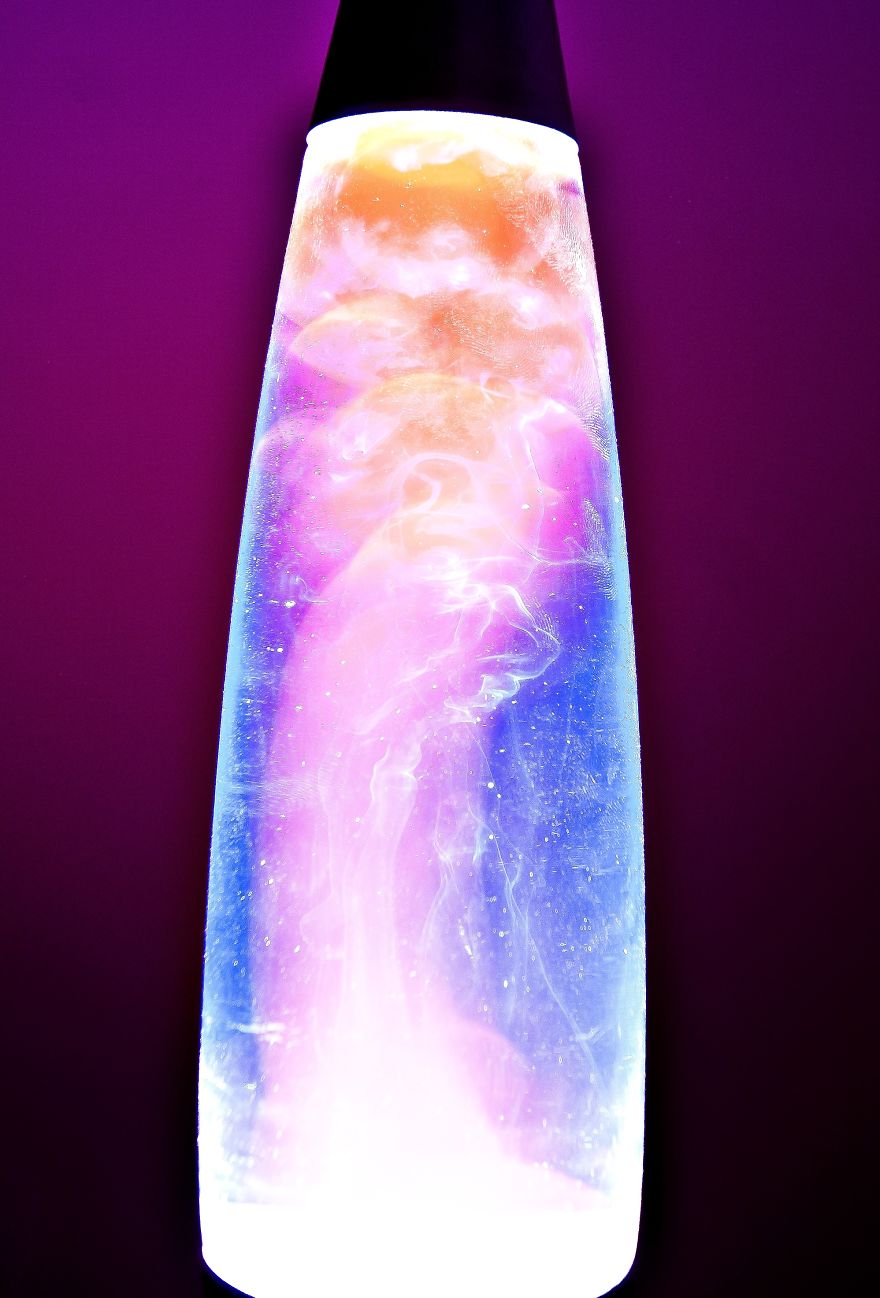 Long Exposure Photography Of Lava Lamp Looks Like Some Galaxy Captured In A Jar