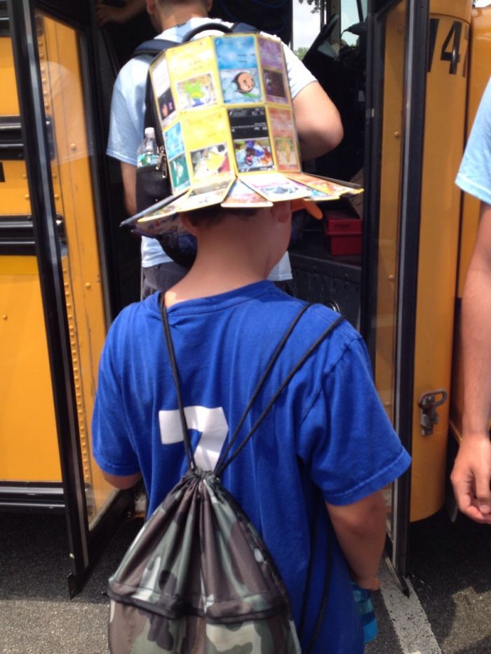 This Kid Made A Top Hat Out Of Pokémon Cards