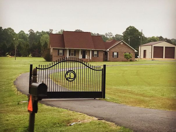 My Neighbor Installed A New Gate To Keep Polite People From Driving Up To Their House