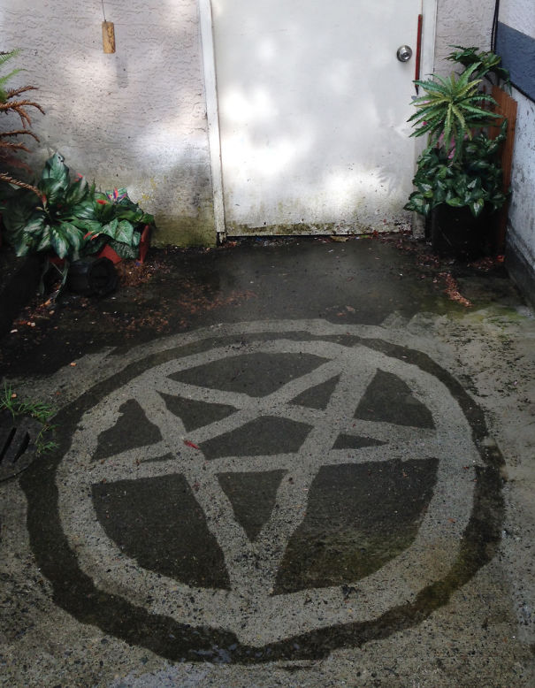 Upstairs Neighbour Was Powerwashing The Driveway. Came Home To Discover He Kindly Powerwashed Outside Our Suite Too