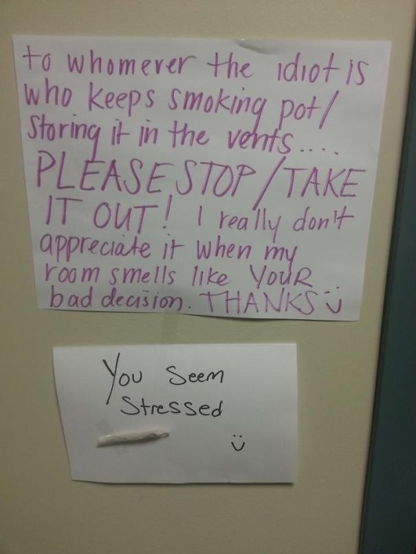 Friend Saw This On A Dorm Door. Which One Of You Did This?