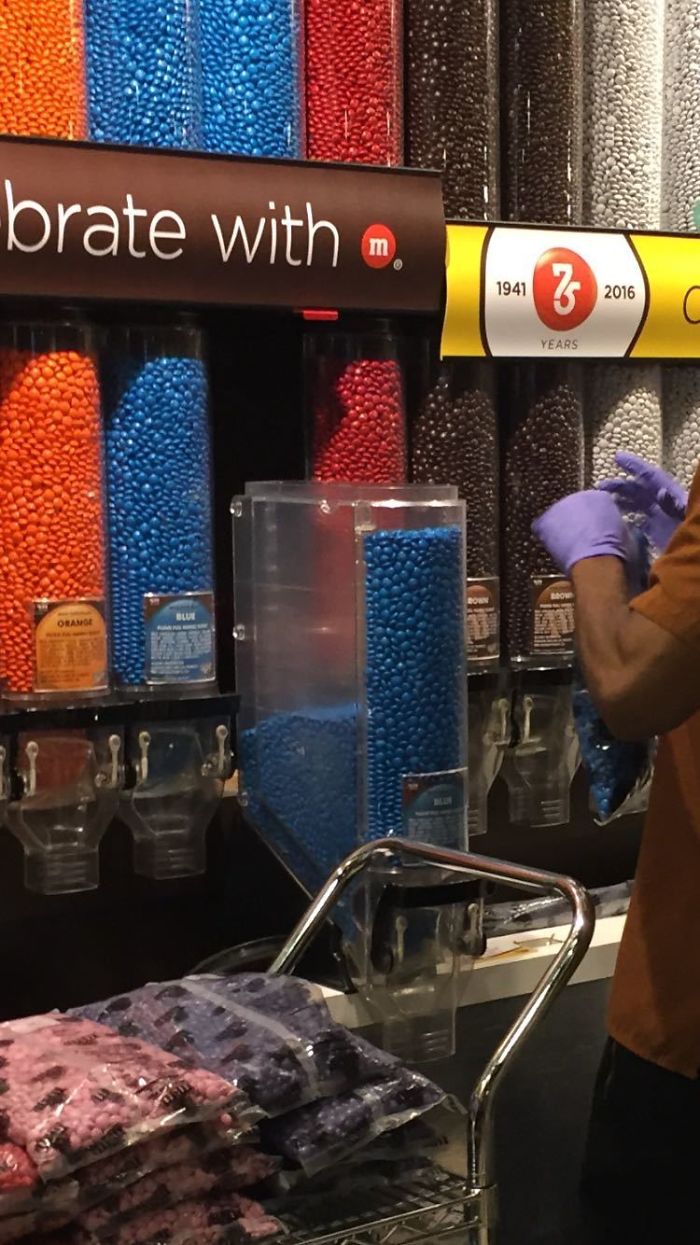 Ever Wondered How They Refilled Those M&m Dispensers At M&M's World? Here's How