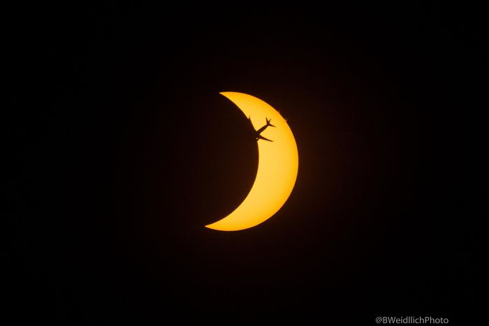Got Extra Lucky With This Shot During The Eclipse!