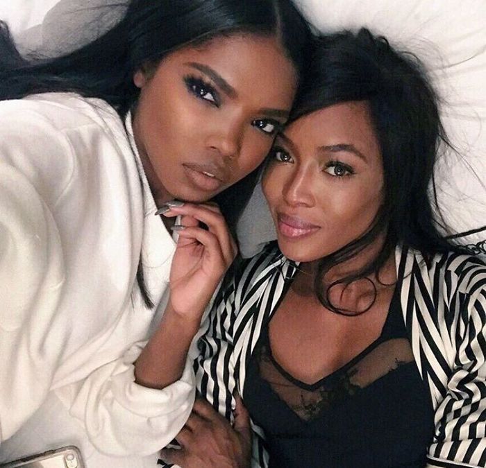 Naomi Campbell (47)‏ With Her Daughter