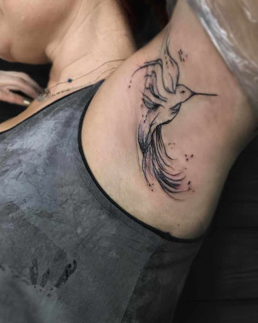 Armpit Tattoos Are The New Art Trend In The Body
