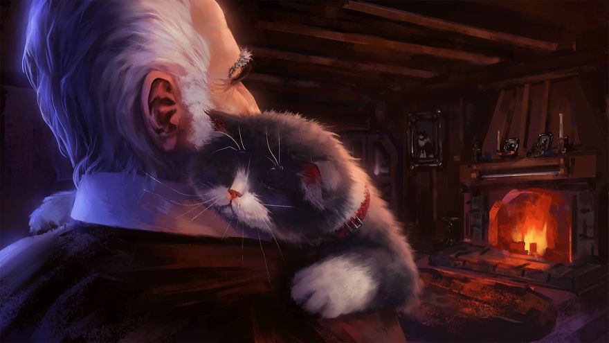 Artist Shows In Illustrations The Adventures Of A Journey Of A Kitten