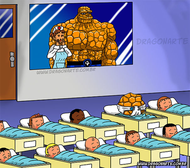 Artist Shows Super Heroes In Atypical Situations And The Result Is Hilarious