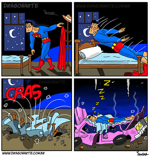 Artist Shows Super Heroes In Atypical Situations And The Result Is Hilarious