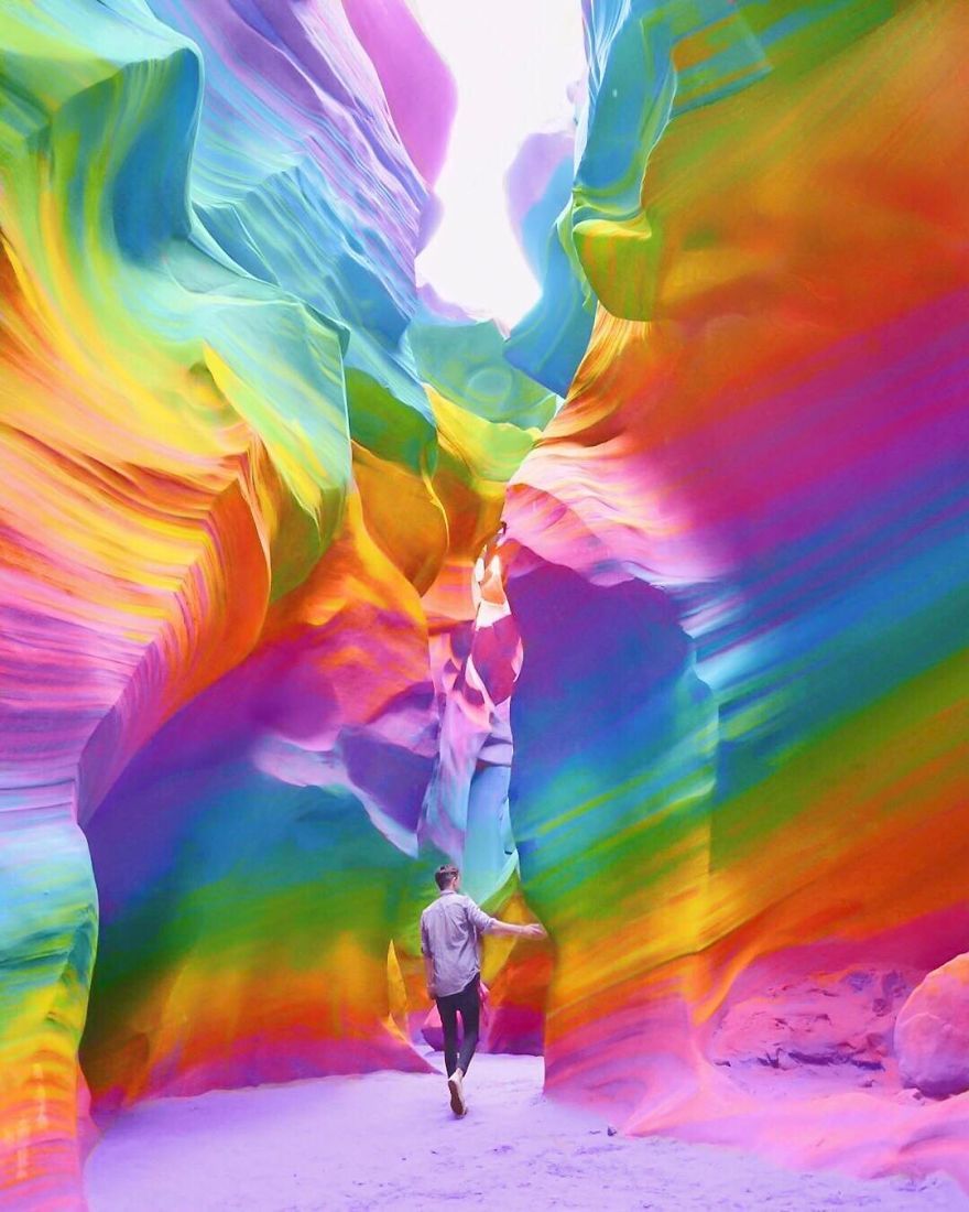New York Artist Covers Everything In Rainbow Colors Gets Amazing Results.