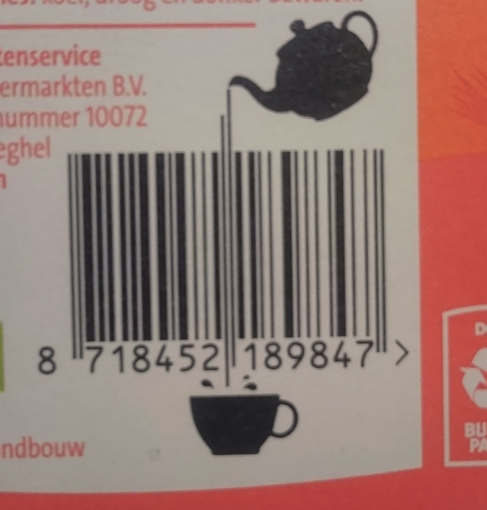 This Tea Package Barcode
