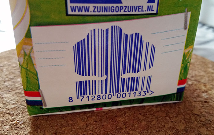 Tree Barcode On Dutch Vanilla Custard