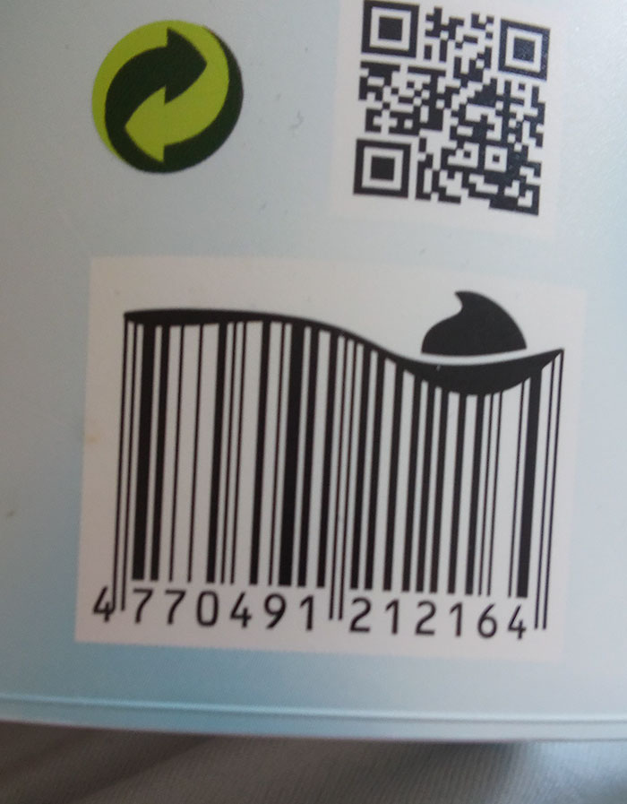 This Barcode Has Spoon Of Mayonnaise On It