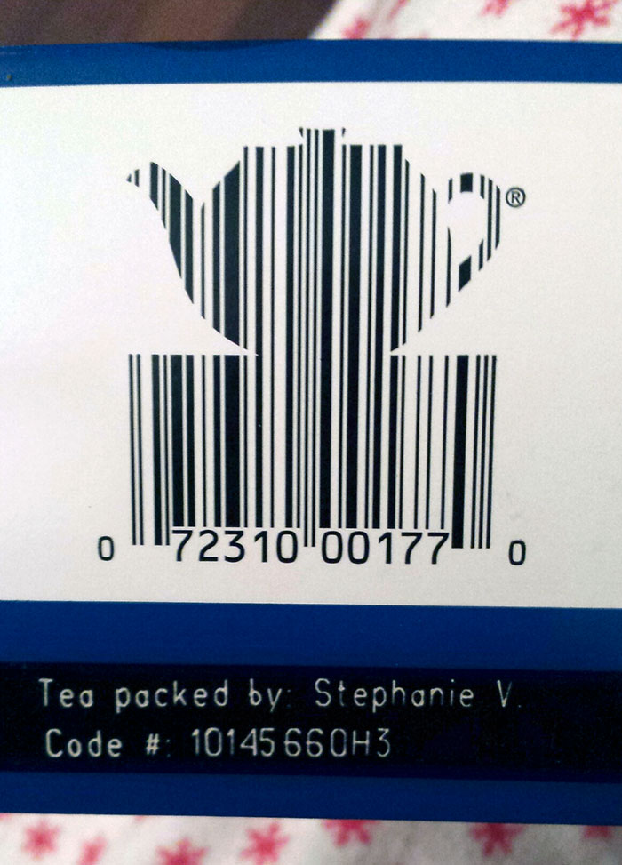 The Barcode On My Box Of Teabags Is A Teapot