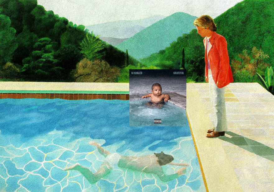 Grateful By Dj Khaled + Portrait Of An Artist (pool With Two Figures) By David Hockney